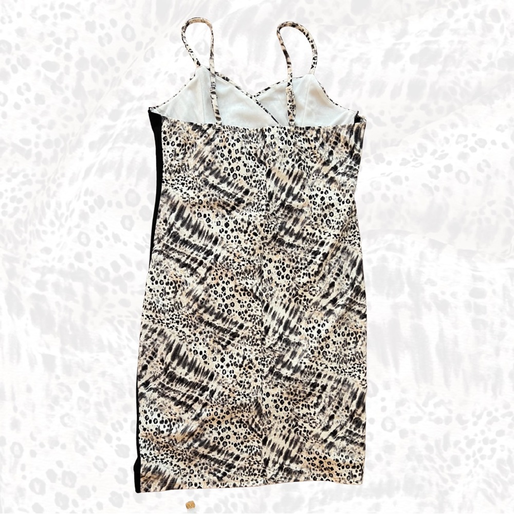 Almost Famous Asymmetrical Leopard Print Dress - Picture 4 of 4